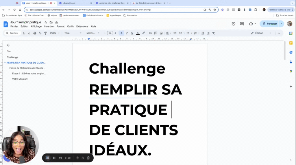 Challenge Remplir ta pratique de clients
