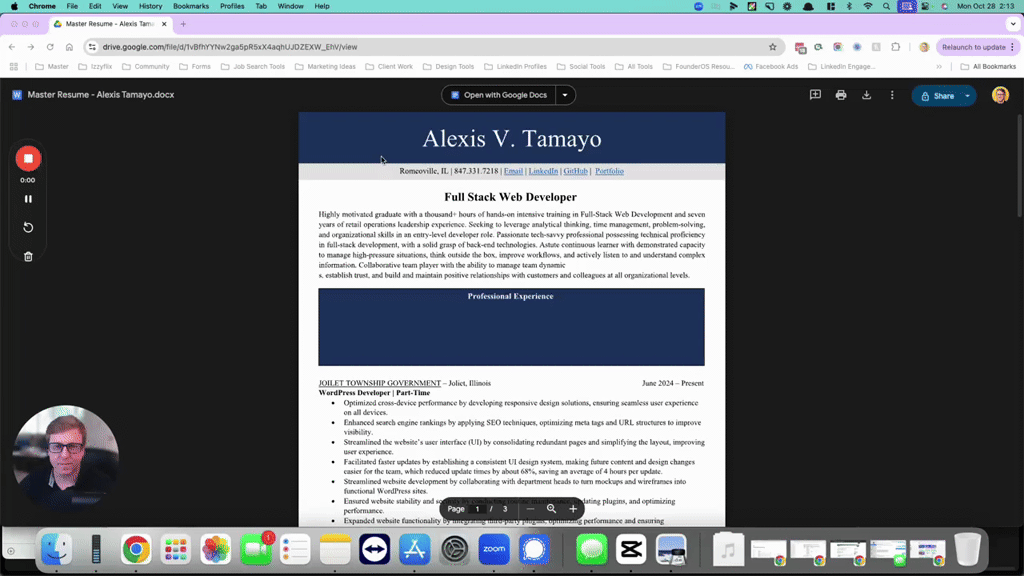 UX-Focused Bootcamp Grad Resume