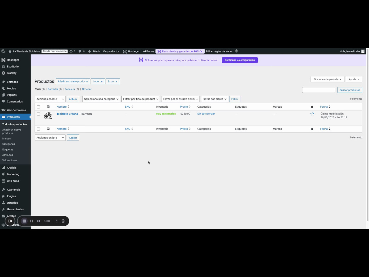 Cómo crear un producto variable (talla y color) en WooCommerce