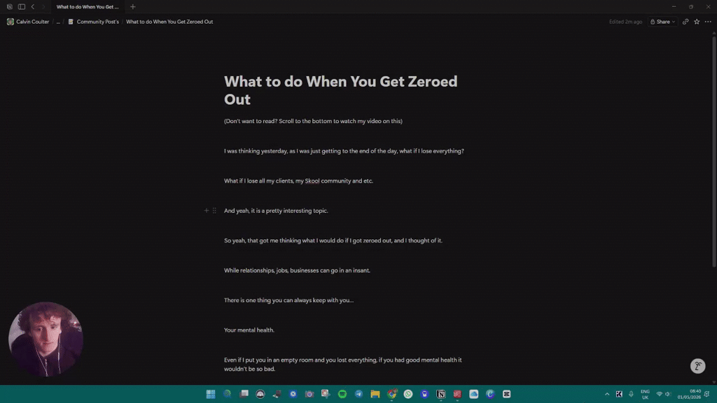 What to Do When You Get Zeroed Out
