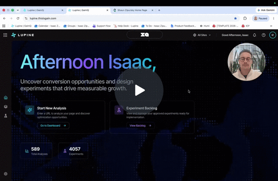Platform overview video preview