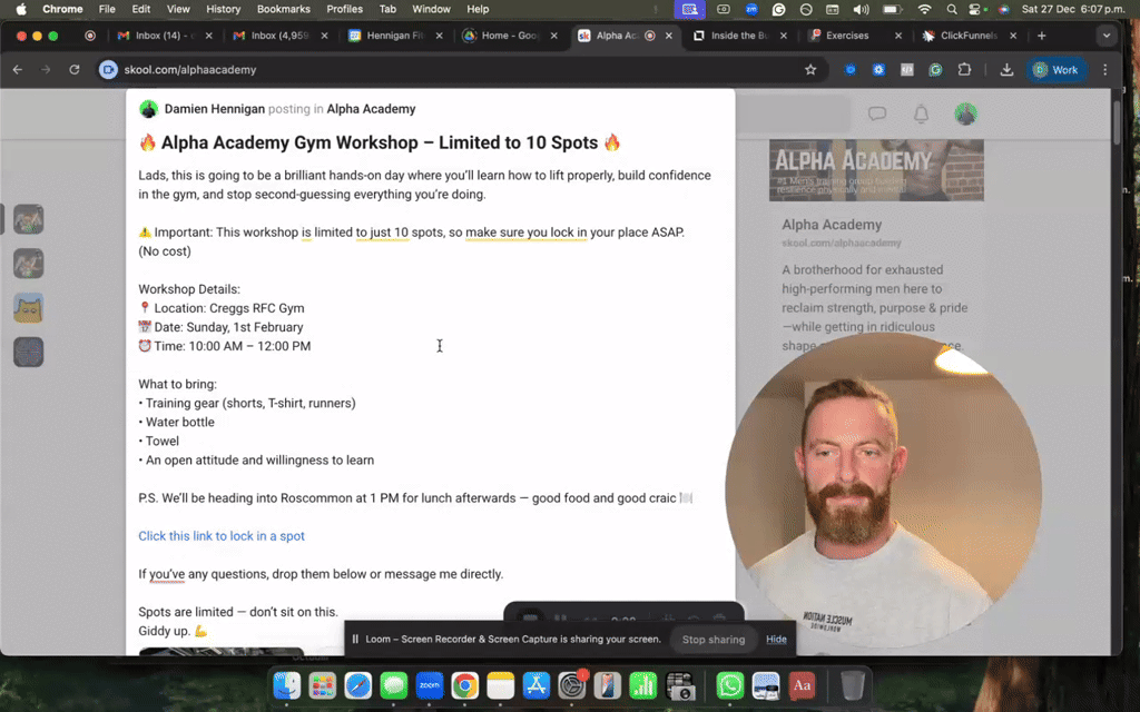 🔥 Alpha Academy Gym Workshop – Limited to 10 Spots 🔥