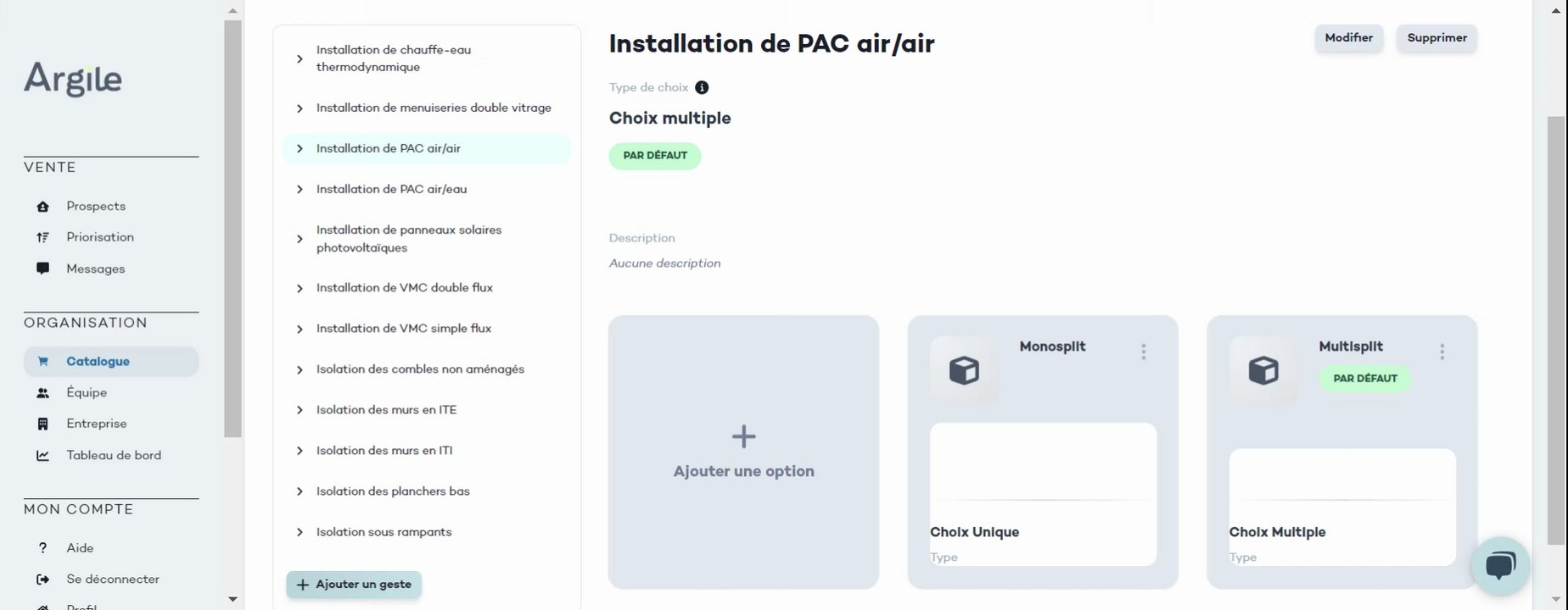 Preview of Création du catalogue