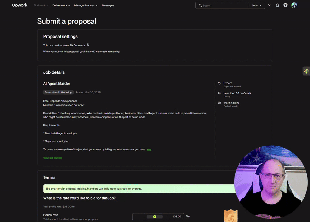 Pls roast my upwork application