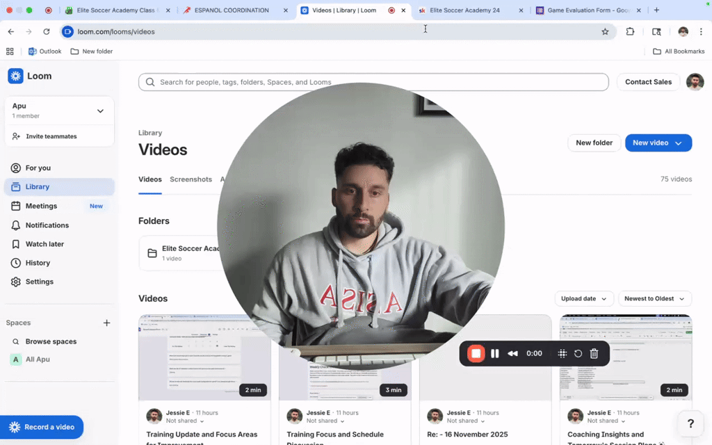 Filling Out Game Evaluation Forms When No Games Are Scheduled