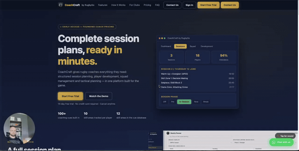 CoachCraft Platform Walkthrough