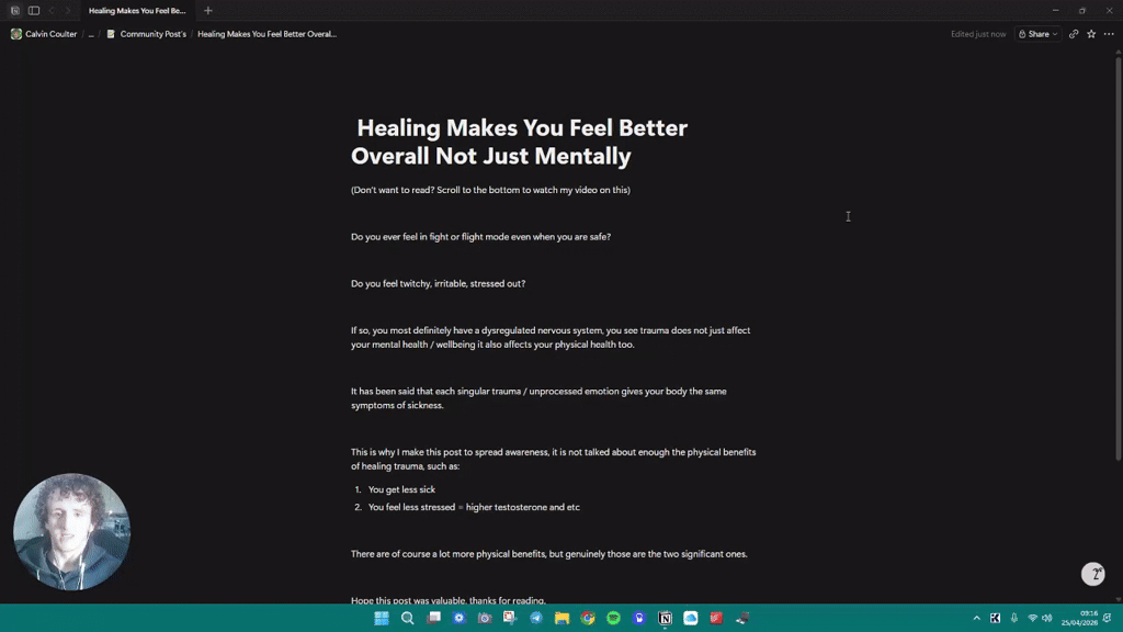  Healing Makes You Feel Better Overall Not Just Mentally