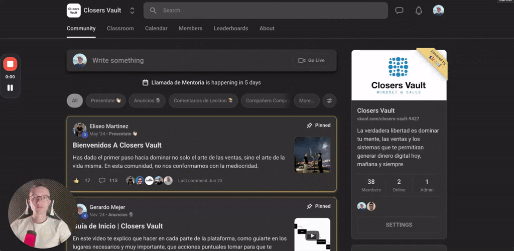 Guía de Inicio | Closers Vault