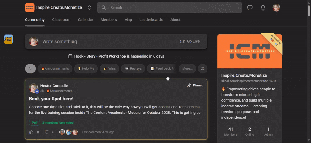 Book your Spot here! ITS CLOSED FOR OCTOBER!