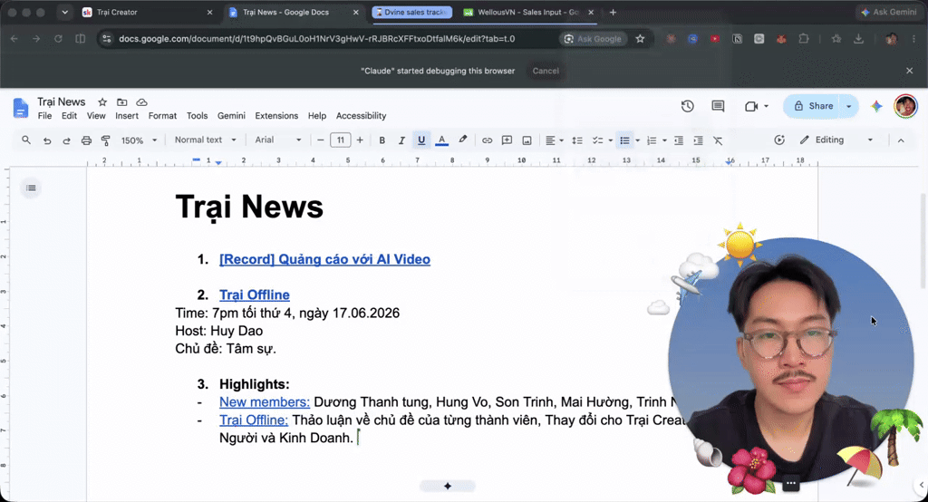 Trại News: AI Video Quảng Cáo, Meeting tối thứ 4 và Các thành viên mới 🥳 