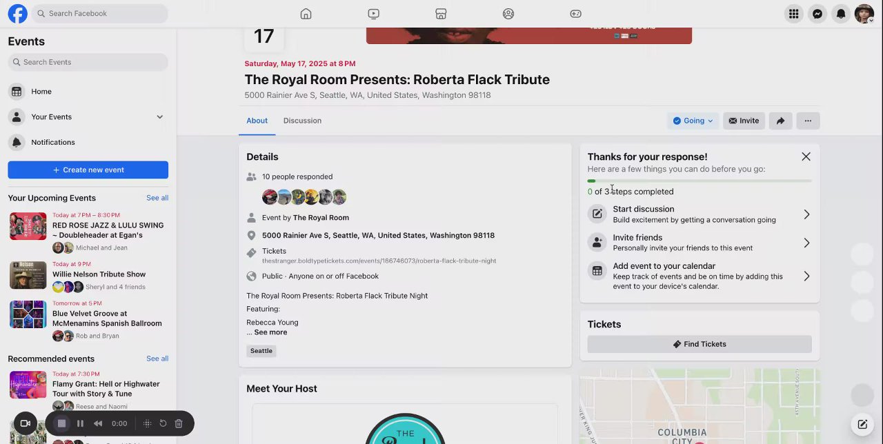 Preview of The Royal Room Presents: Roberta Flack Tribute | Facebook - 26 April 2025