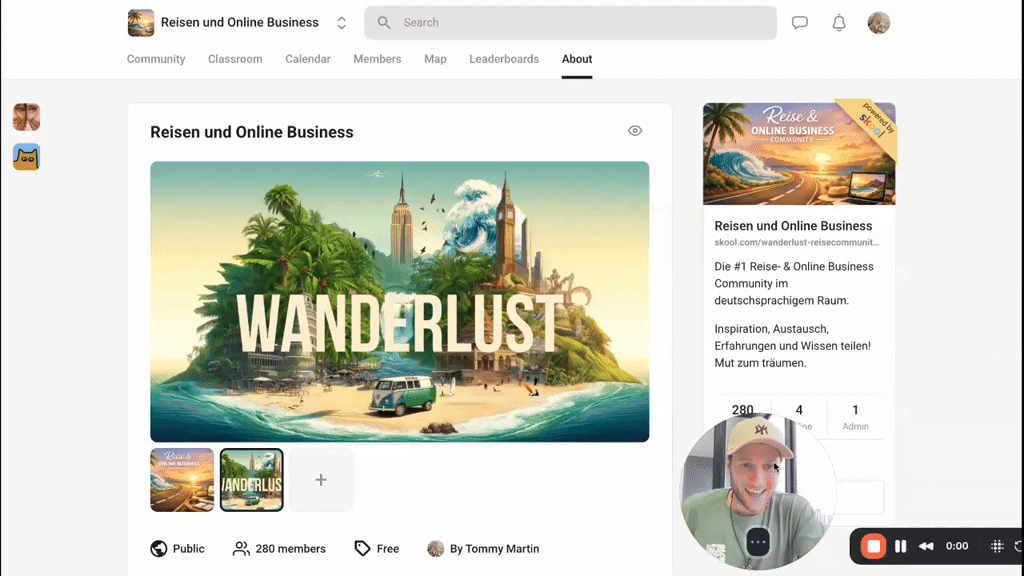Namens- und Coveränderung, Community-Call etc.