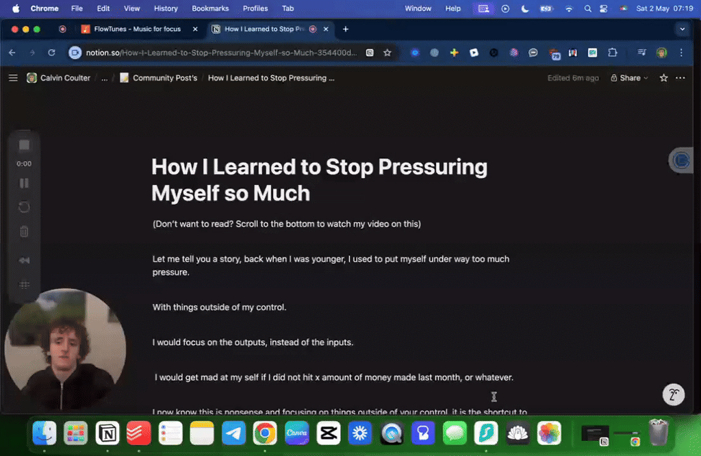 How I Learned to Stop Pressuring Myself so Much