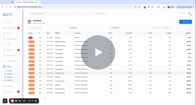 Add to Existing invoice