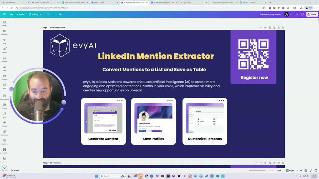 LinkedIn Mention Extractor · AI for LinkedIn - evyAI.com