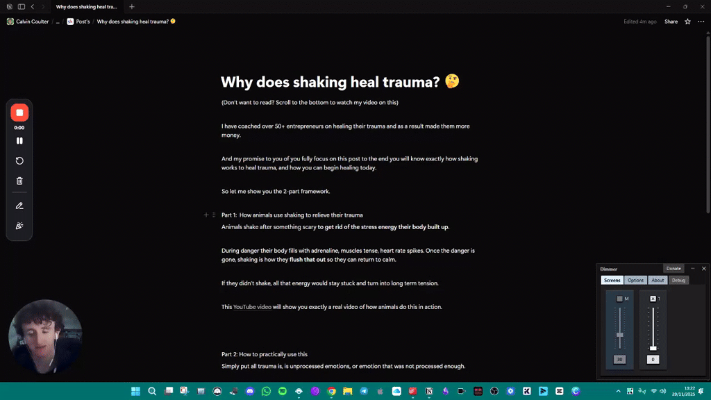Why does shaking heal trauma? 🤔