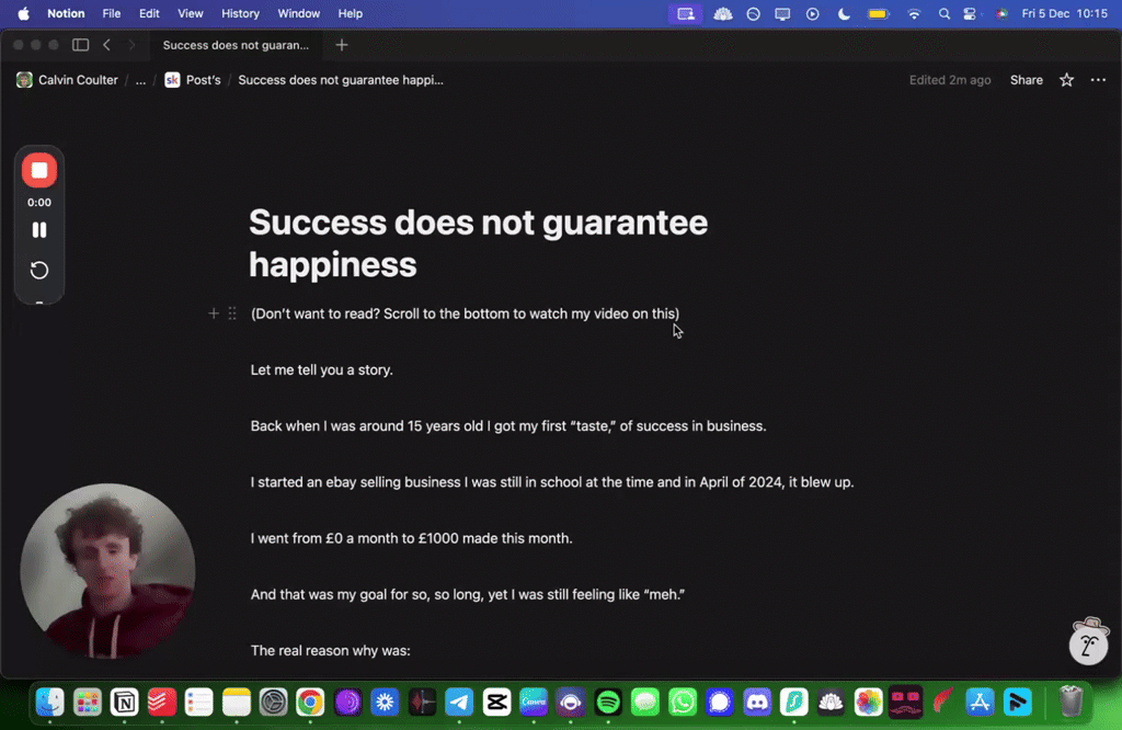 Success does not guarantee happiness