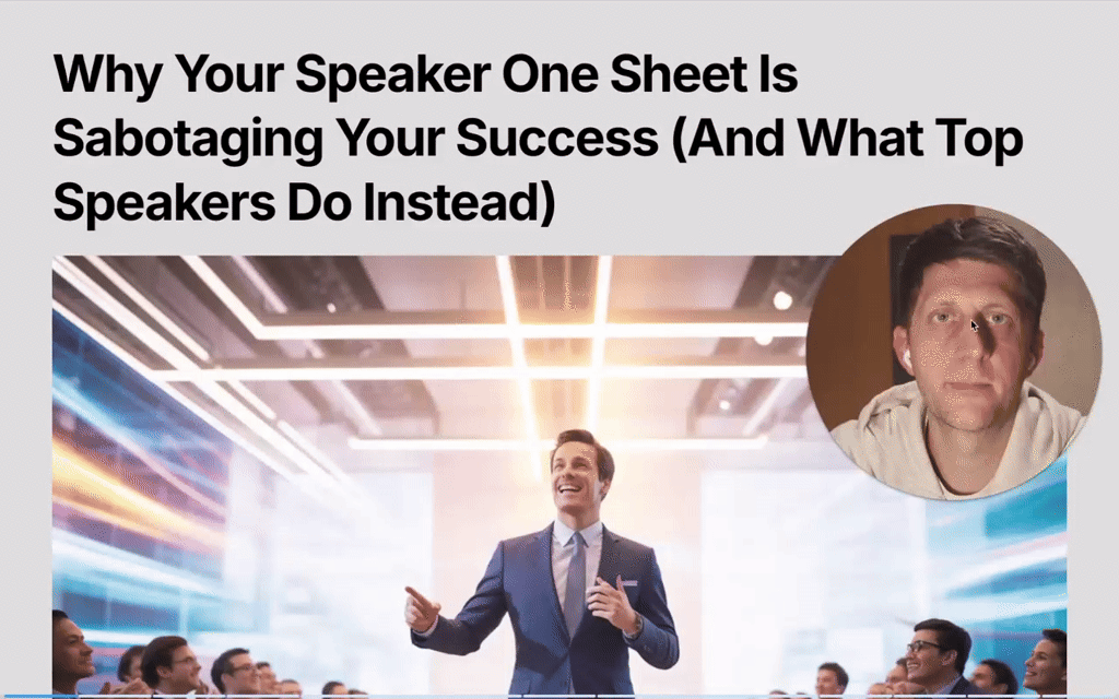 How to Create Lead Magnets That Convert Cold Traffic Into Speaking Bookings:   A Complete Guide for Professional Speakers