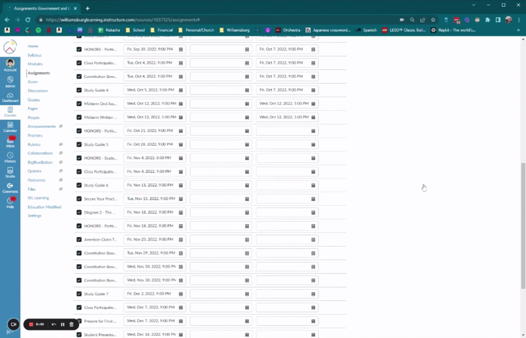 Assignments: Government and Economics A Master Course - 9 June 2022