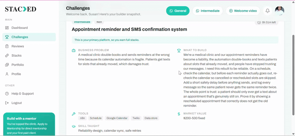 Appointment reminder and SMS confirmation system
