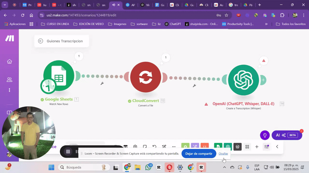 Transcribir  un video a texto 