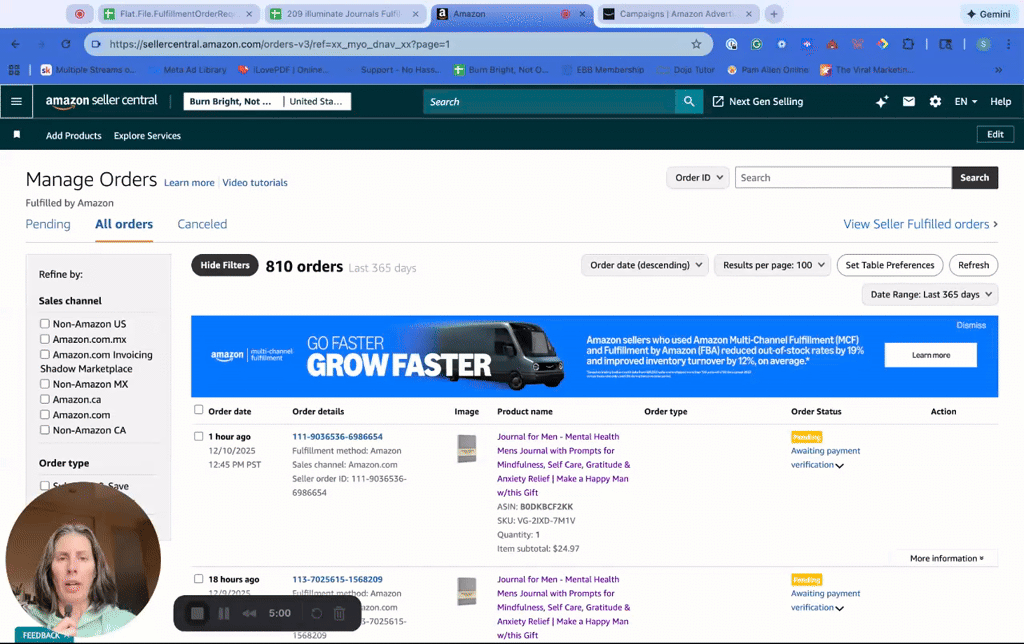 Amazon Multi-Channel Fulfillment (MCF) Ordering