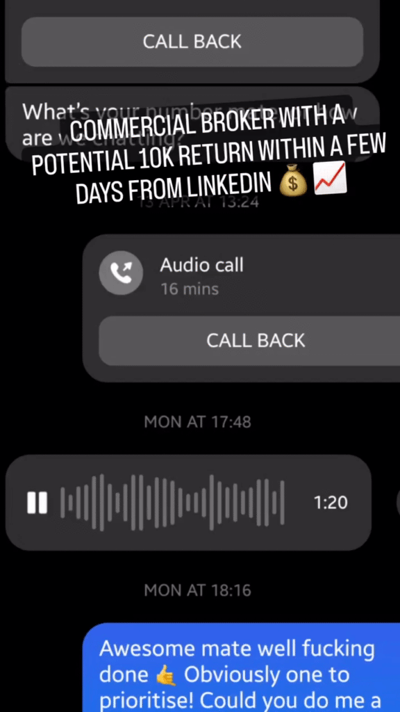 10k Return from Linkedin within Days · New Age AI Firms Inner Circle