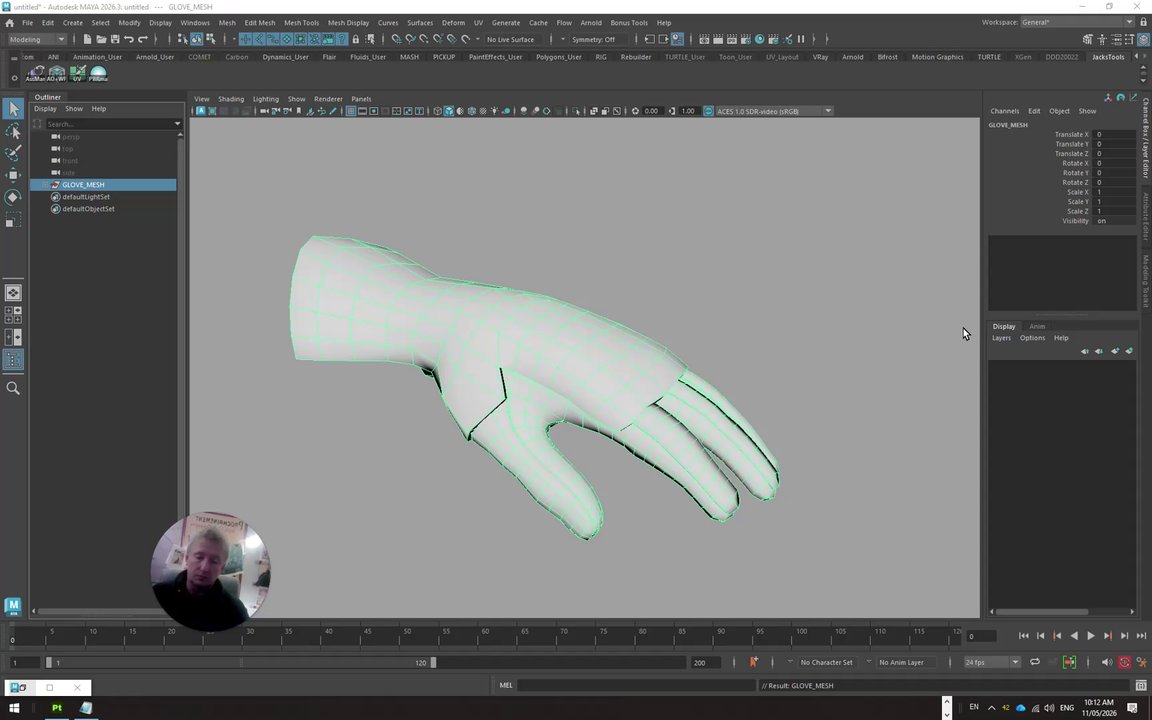 Preparing a Maya Object for Substance Painter