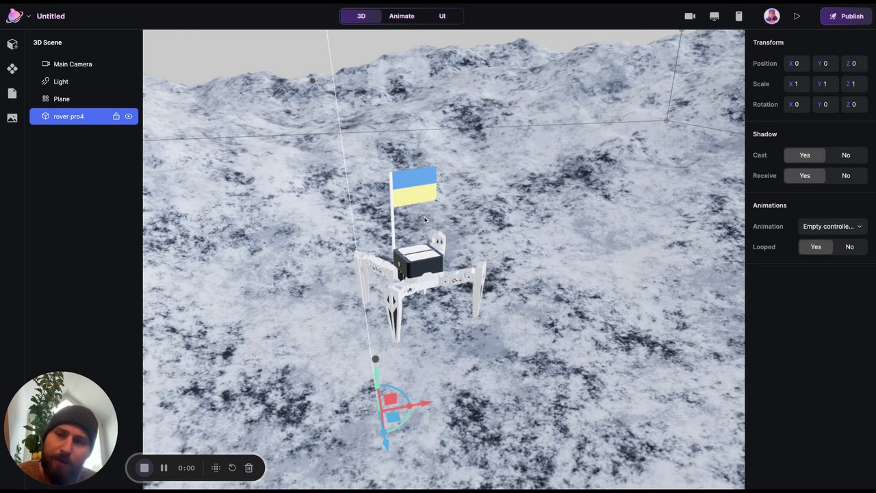 Preview of Importing and Combining Animations in Blender