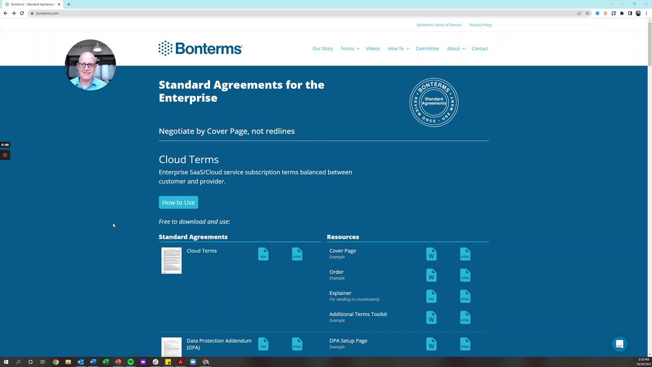 How to Use: Bonterms Cloud Terms
