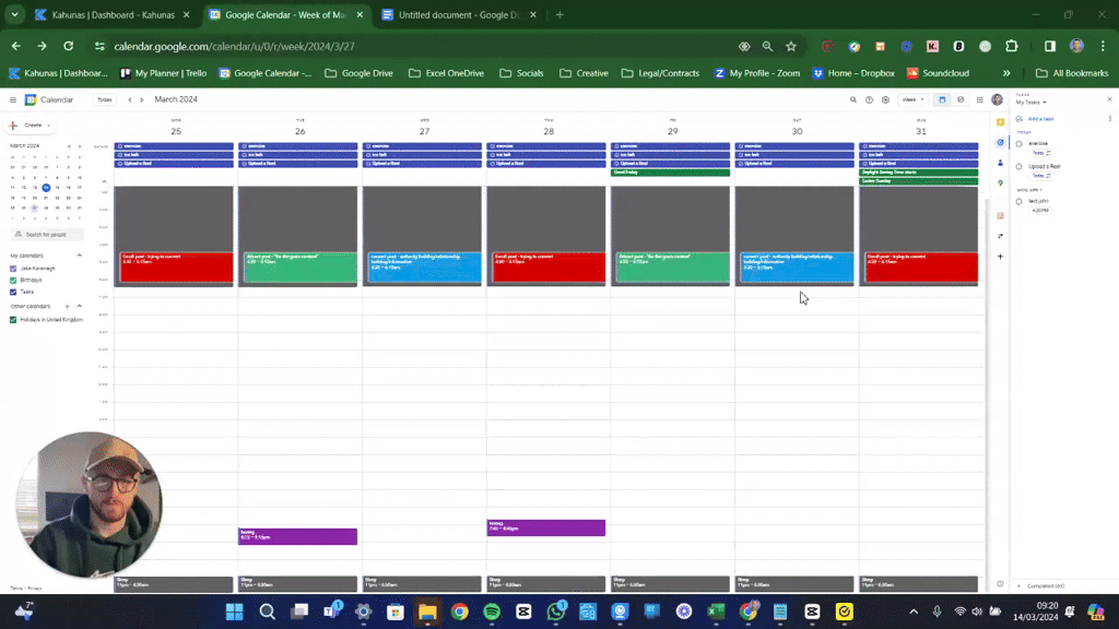 Use today (Sunday) to plan your week! 